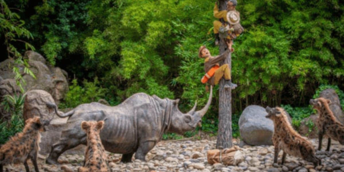 Disney Jungle Cruise Totem pole scene