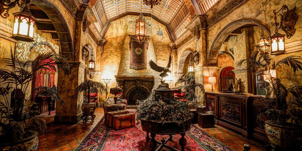 The lobby of the Twilight Zone Tower of Terror.