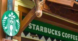 starbucks sign at disney's animal kingdom