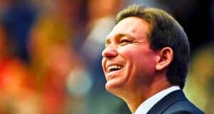 Governor Ron DeSantis smiling widely