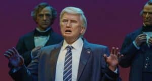 Donald Trump animatronic on the hall of presidents