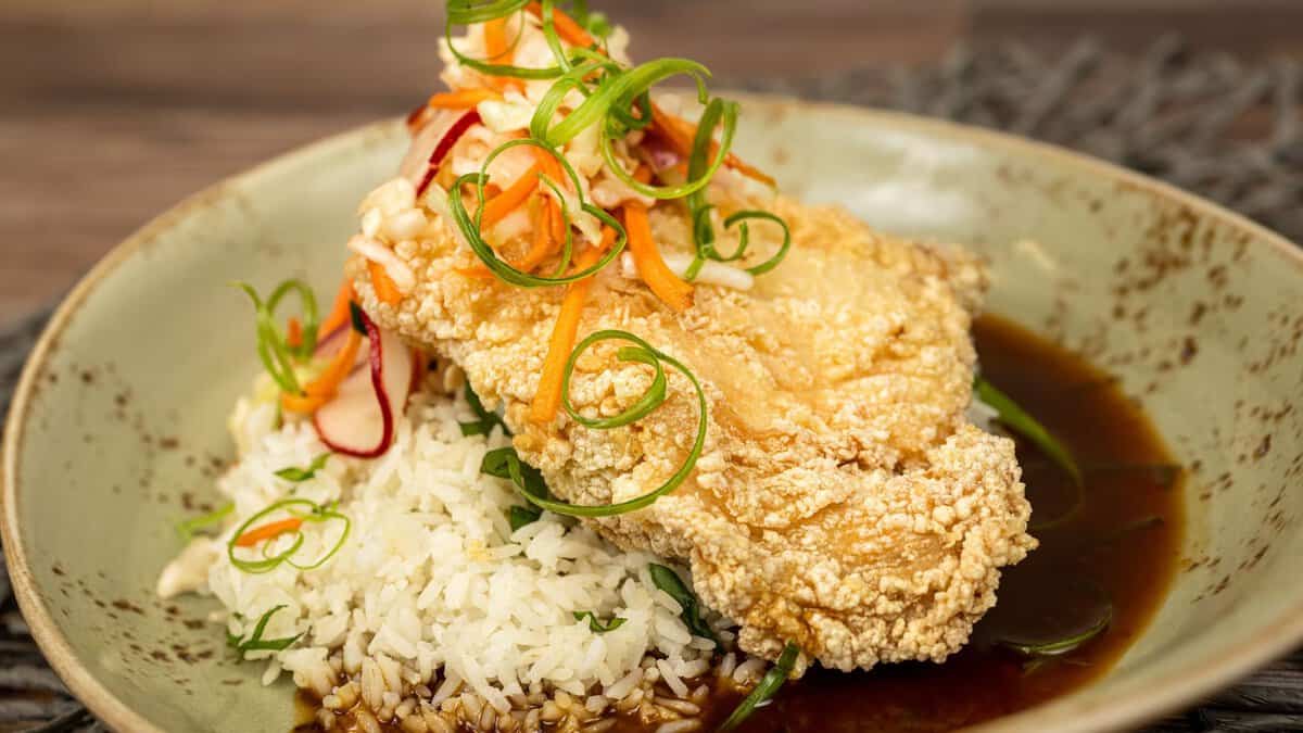 Tastes Like Chicken Because It Is from the Jungle Skipper Canteen in the Magic Kingdom
