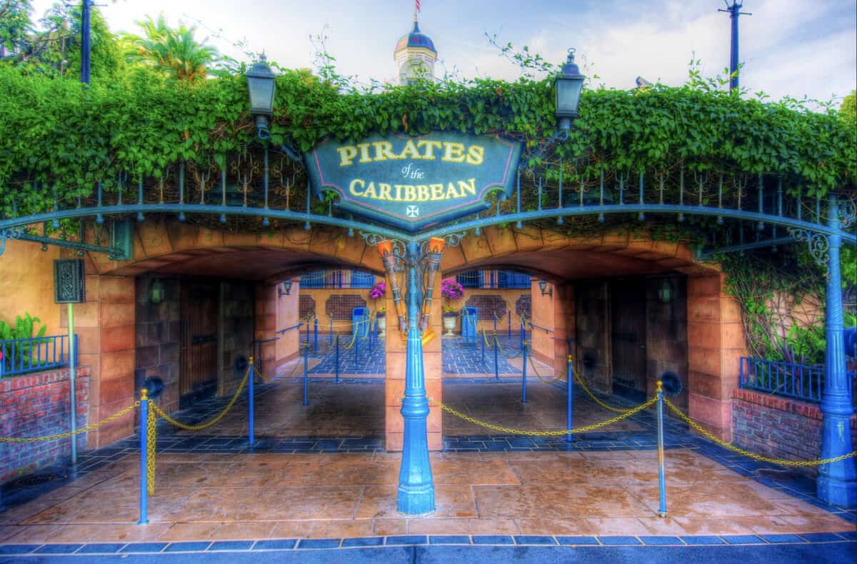Entrance to Pirates of the Caribbean at Disneyland Park