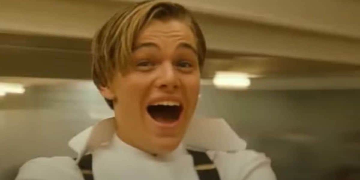 Jack dancing with Rose in 'Titanic'
