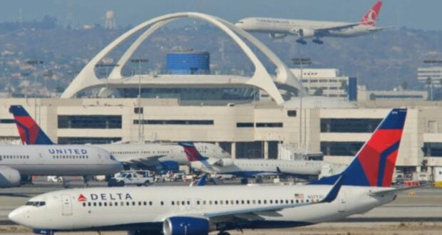 Delta Airlines terminal at LAX exterior