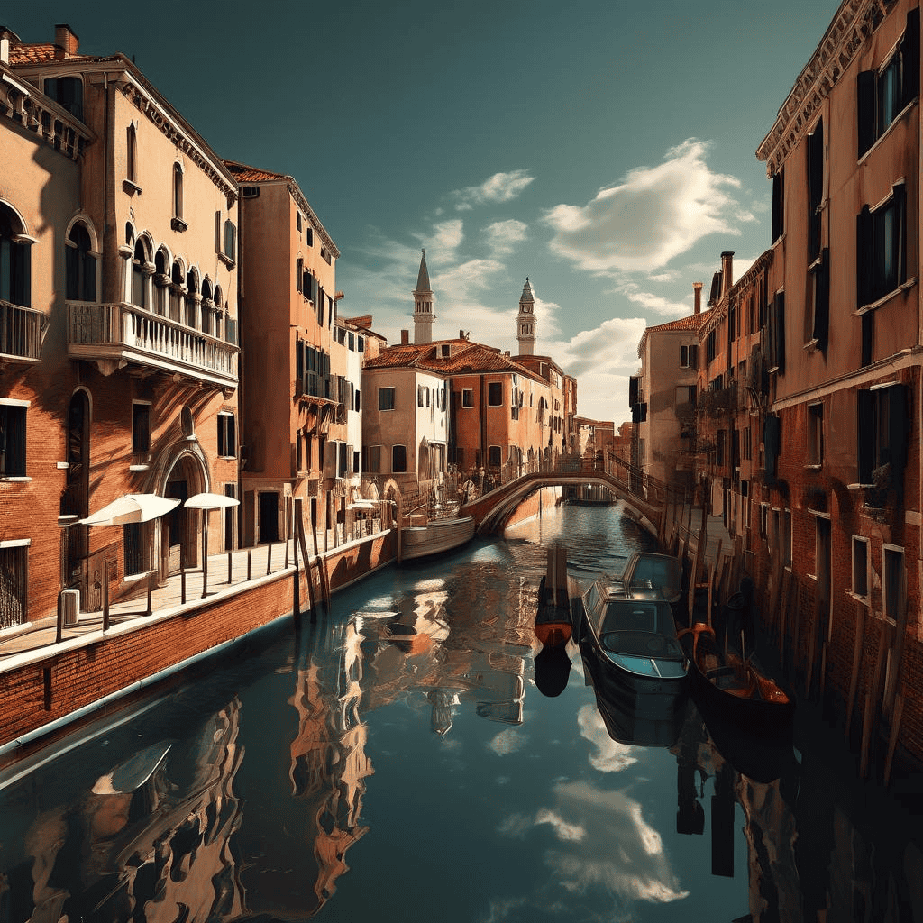A Little Canal in Venice – Benjamin Brown