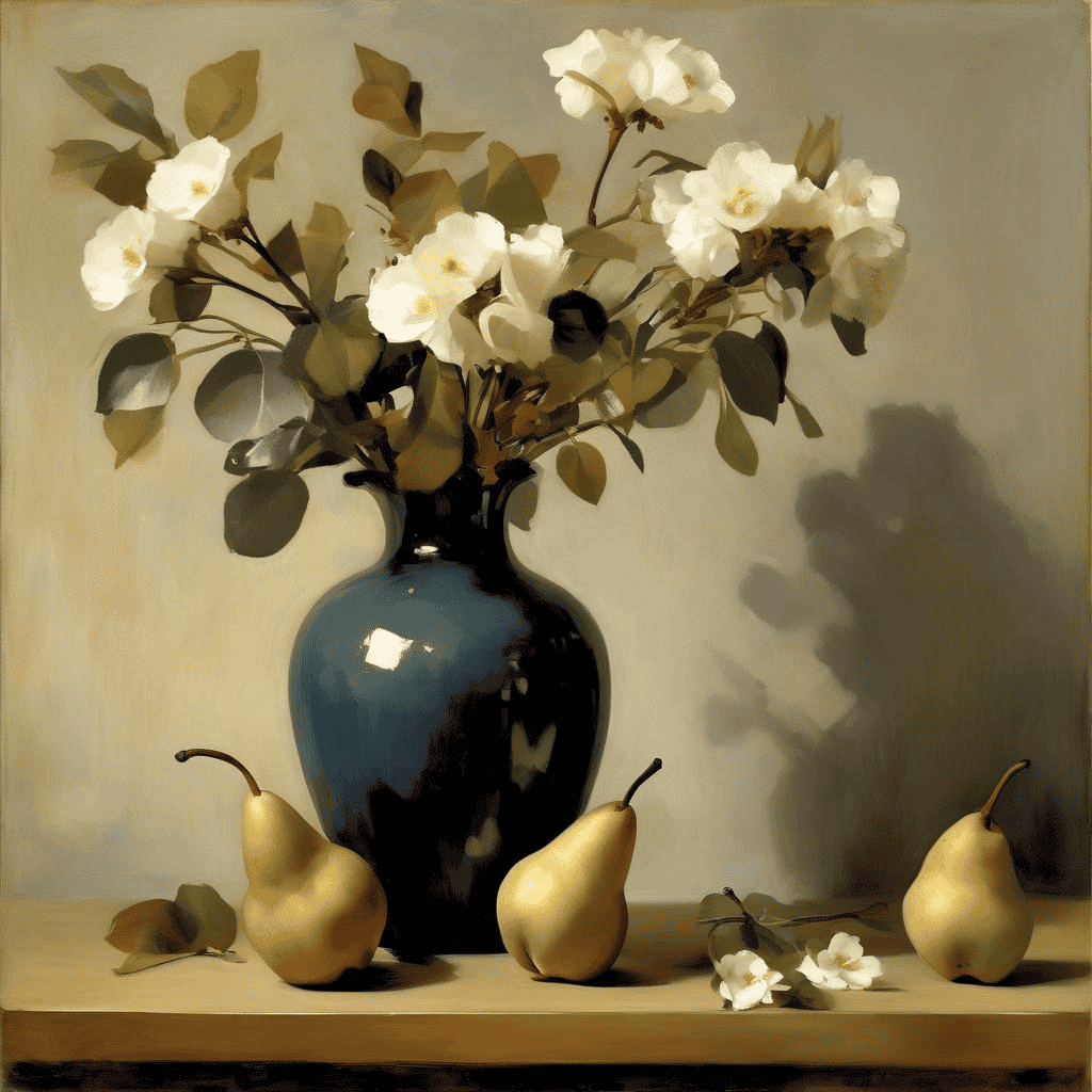 Three Pears in a Vase – Helene Schjerfbeck