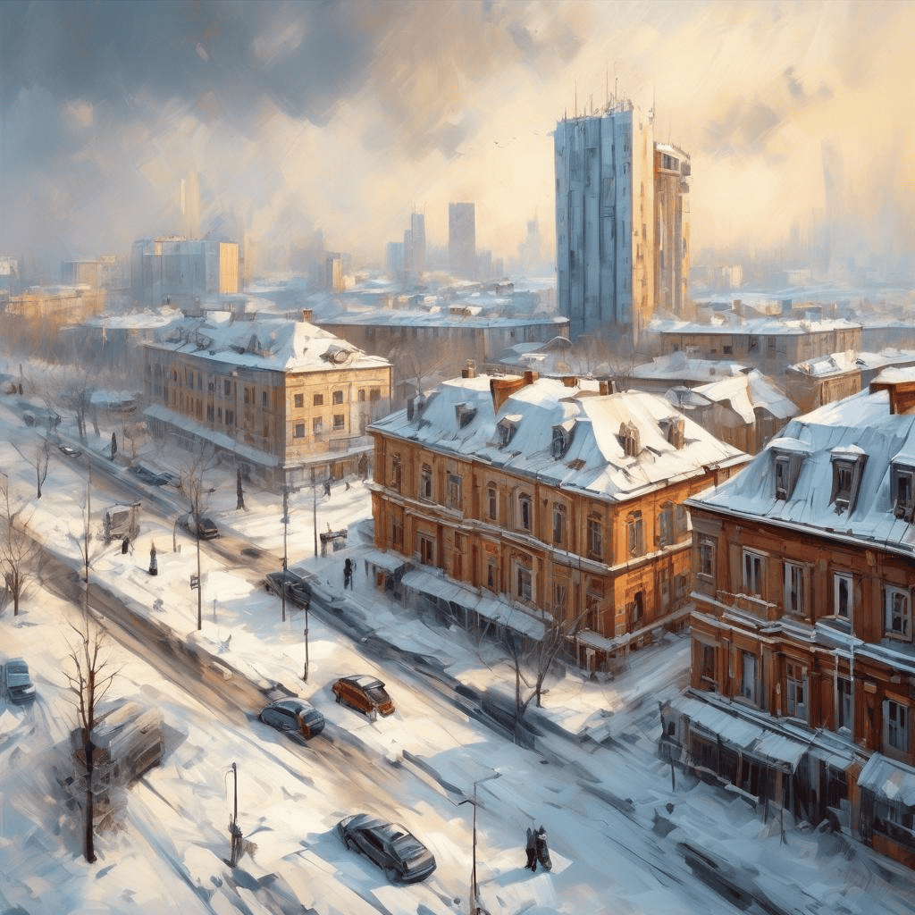 Winter in Kursk – Aleksandr Deyneka