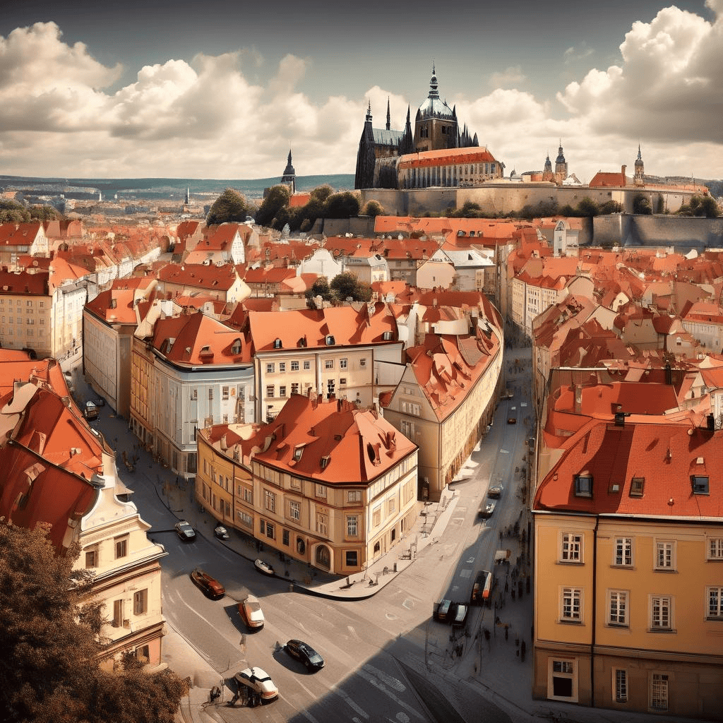 View of Hradčany – Viktor Oliva