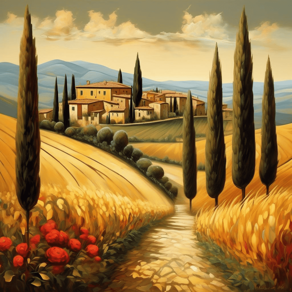 Tuscan Landscape – Alberto Magnelli