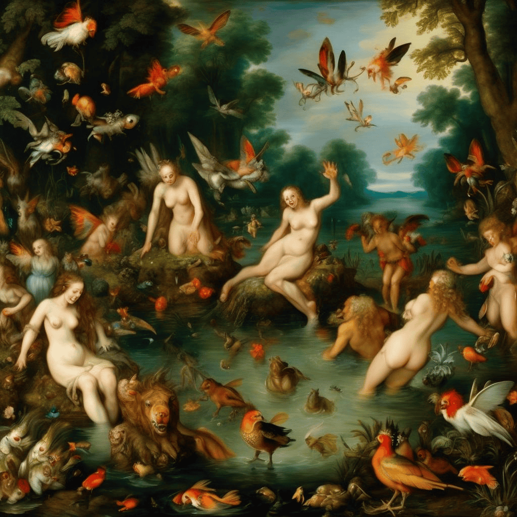 Nymphs bathing – Jan Brueghel the Elder