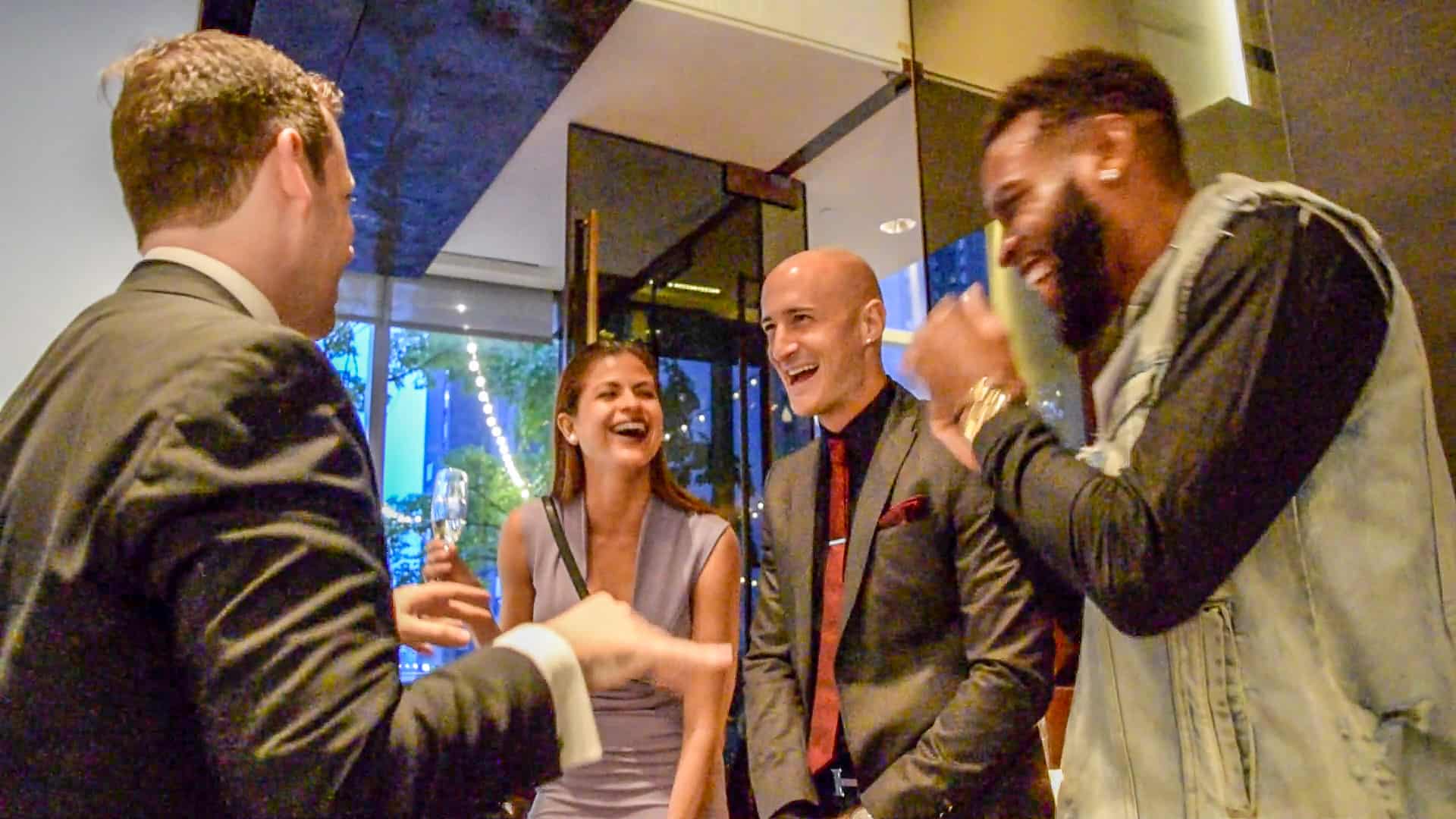 Seamless, interactive magic performance adding value to a corporate retreat.
