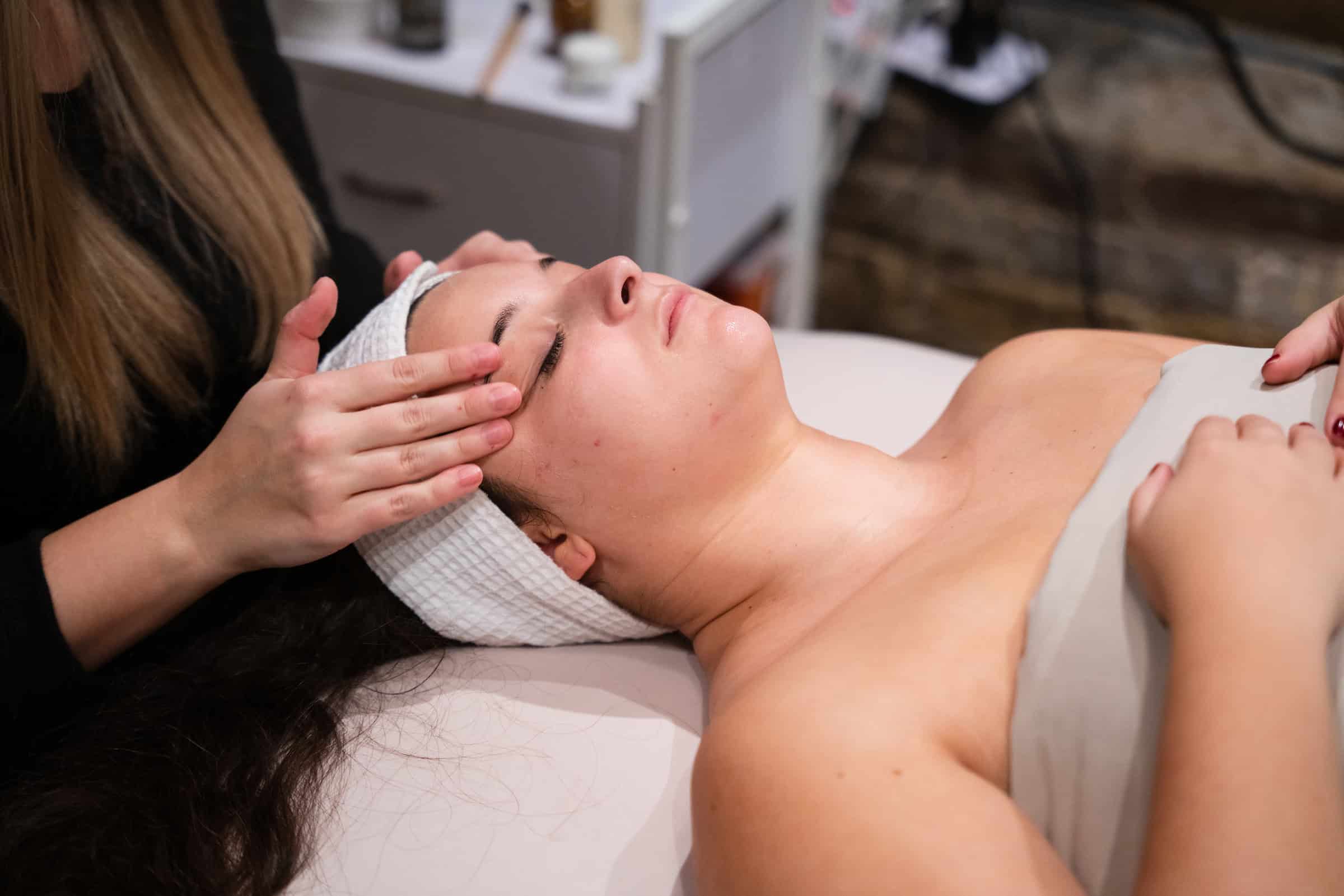 Getting a facial