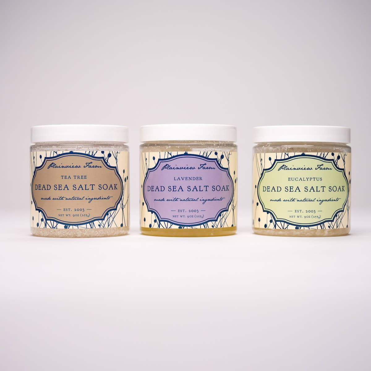 Three salt soak products