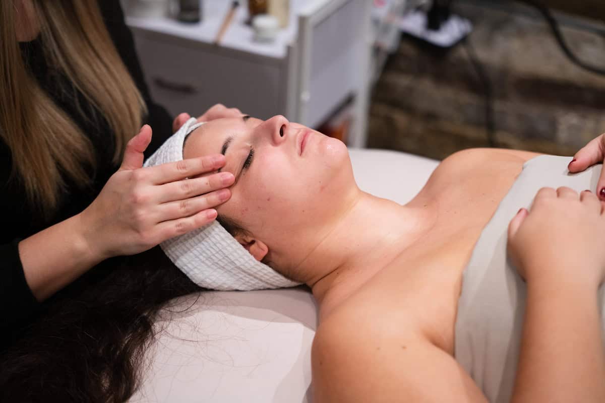 Receiving a Classic Facial