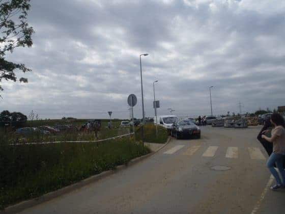 cars parked cars on a road