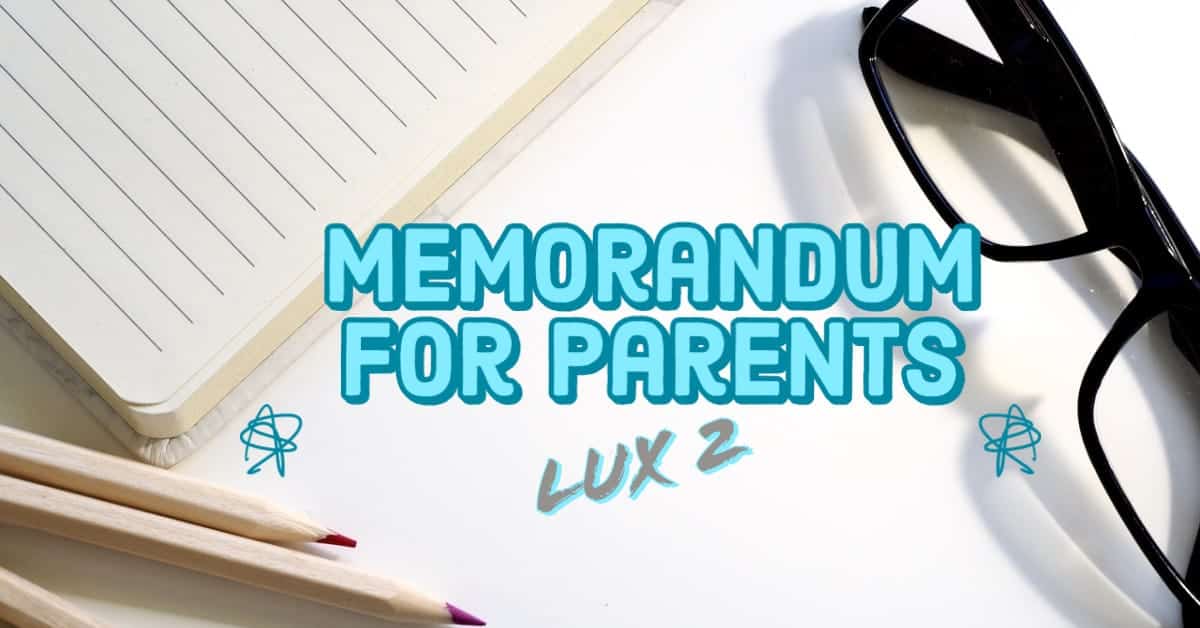 memorandum for parents