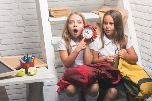 Children late for school