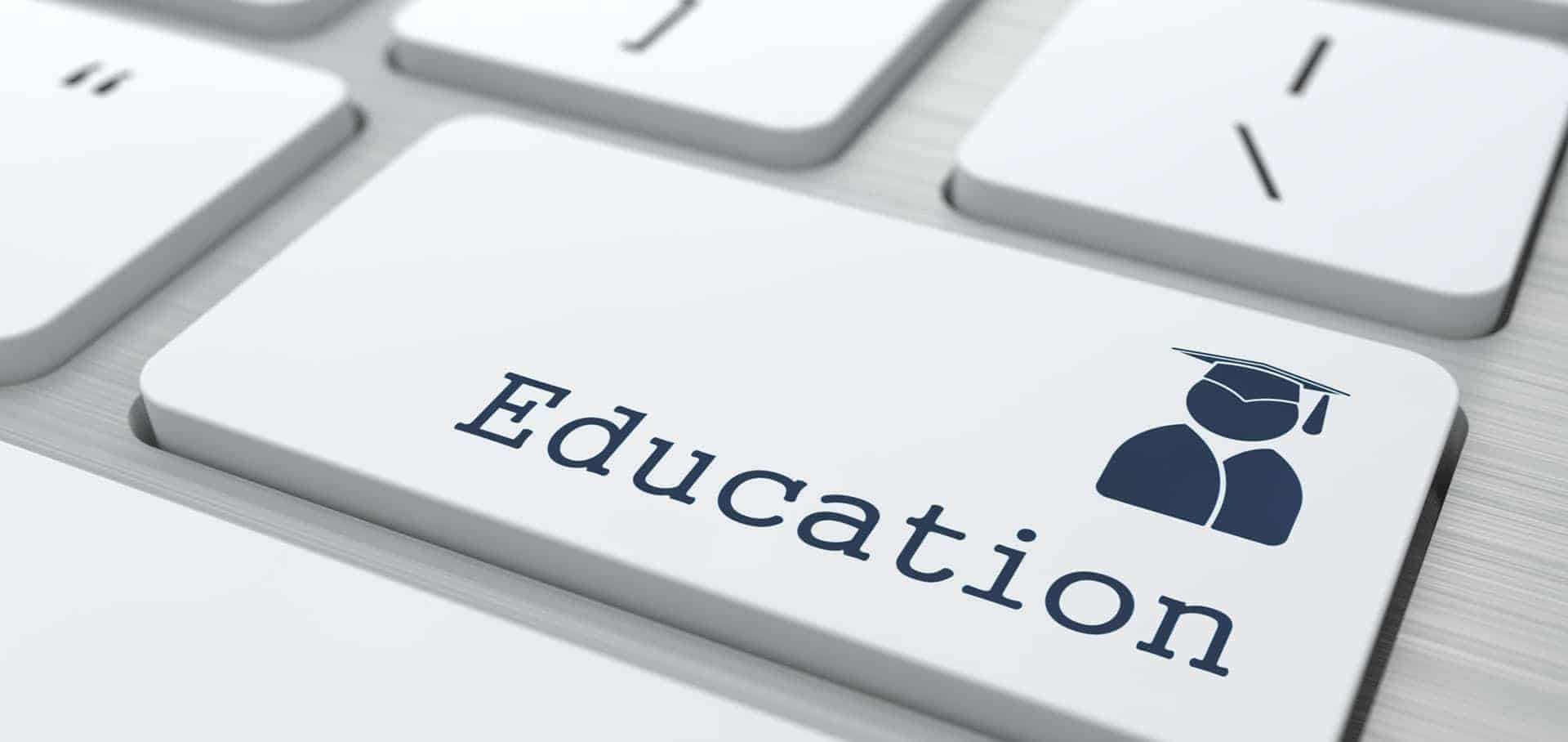 "Education" Button on Modern Computer Keyboard.