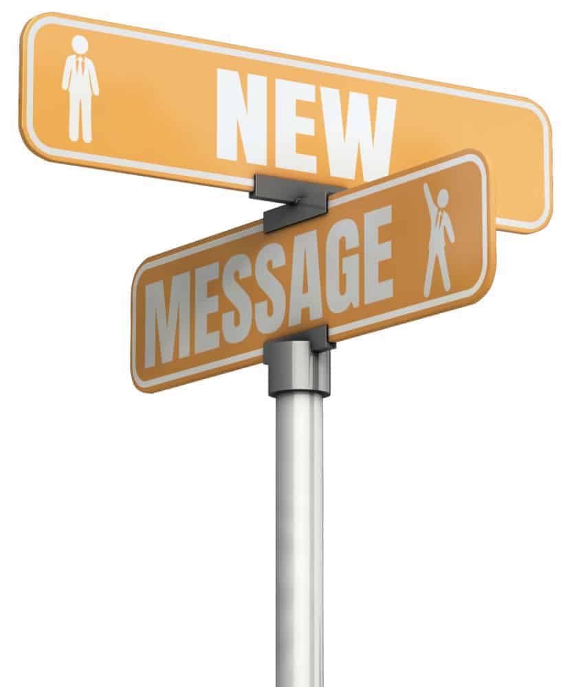 new message sign
