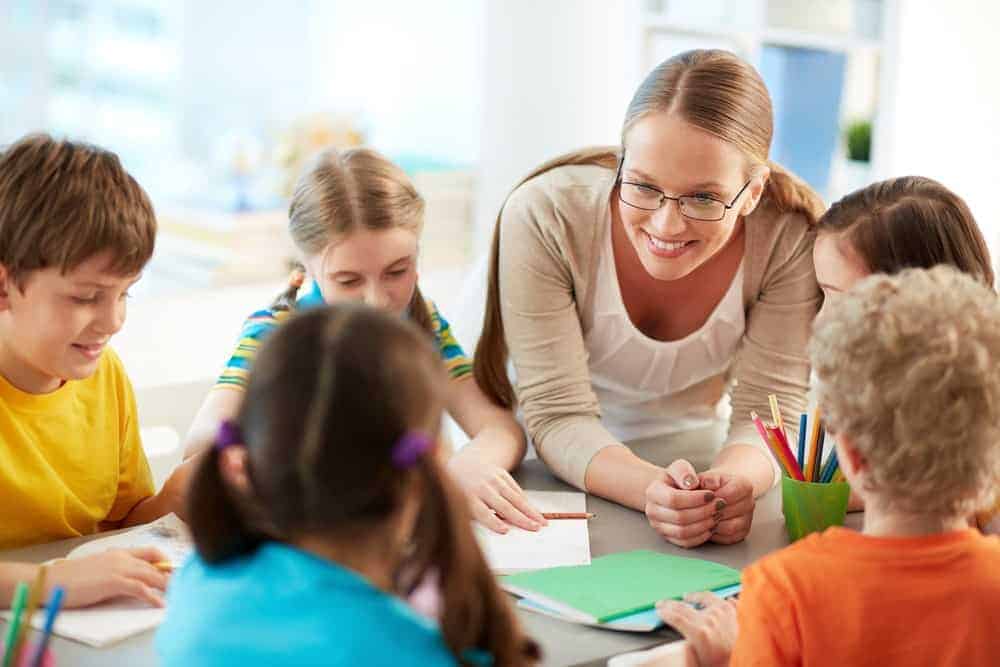 Teacher with children in the classroom