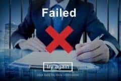 failed, try again