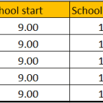 School Timetable Proposal