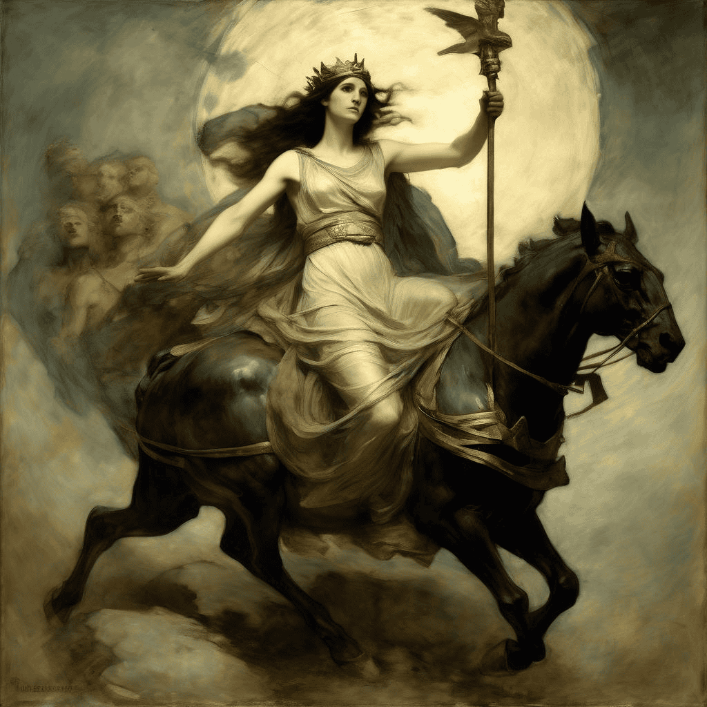 Minerva in a Chariot – Abbott Handerson Thayer