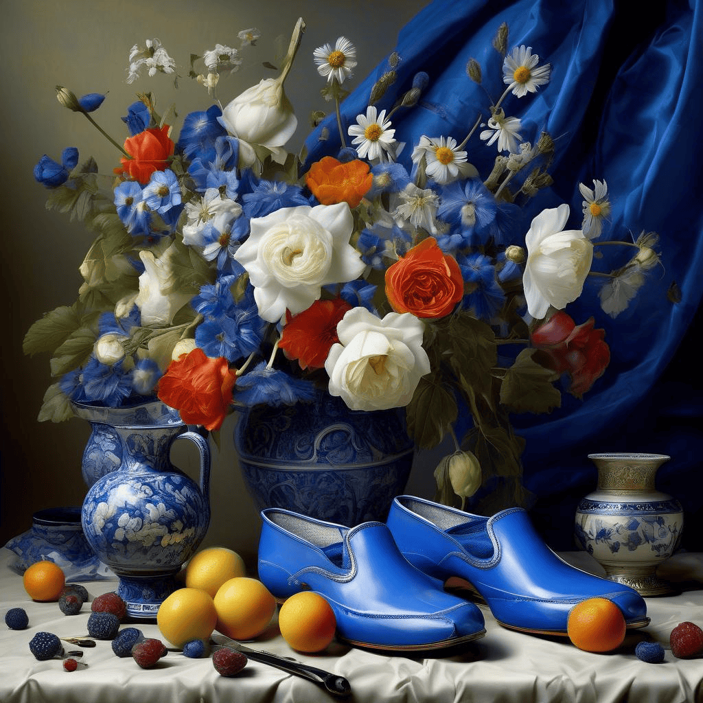 Still life with blue slippers – Nathan Altman