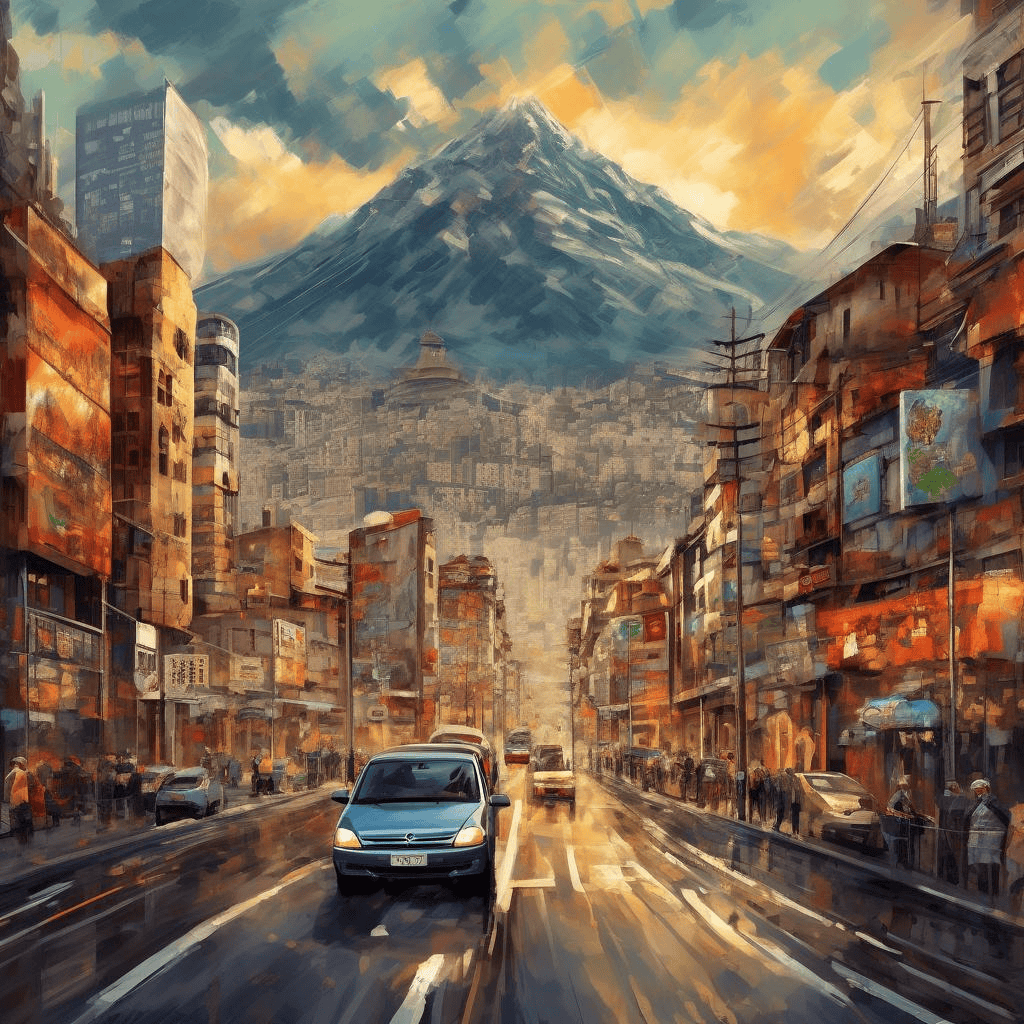 Mountain road with sacred shrine – Angelo Morbelli