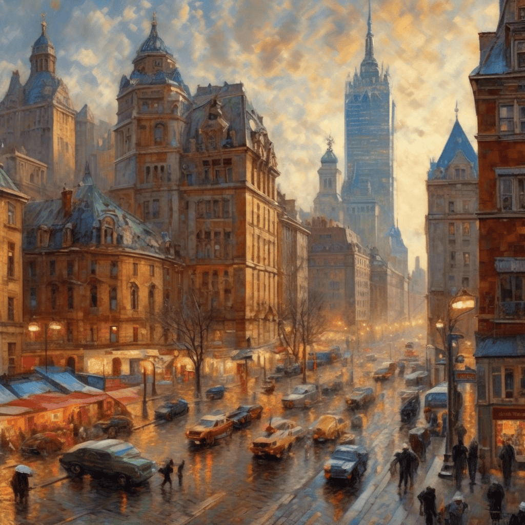 Cityscape – Nikolay Bogdanov-Belsky