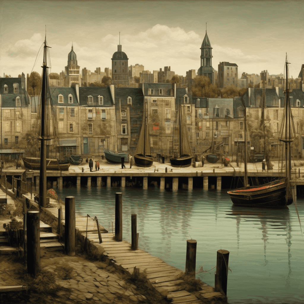 The Jetty at the Port of Granville – Theodore Rousseau