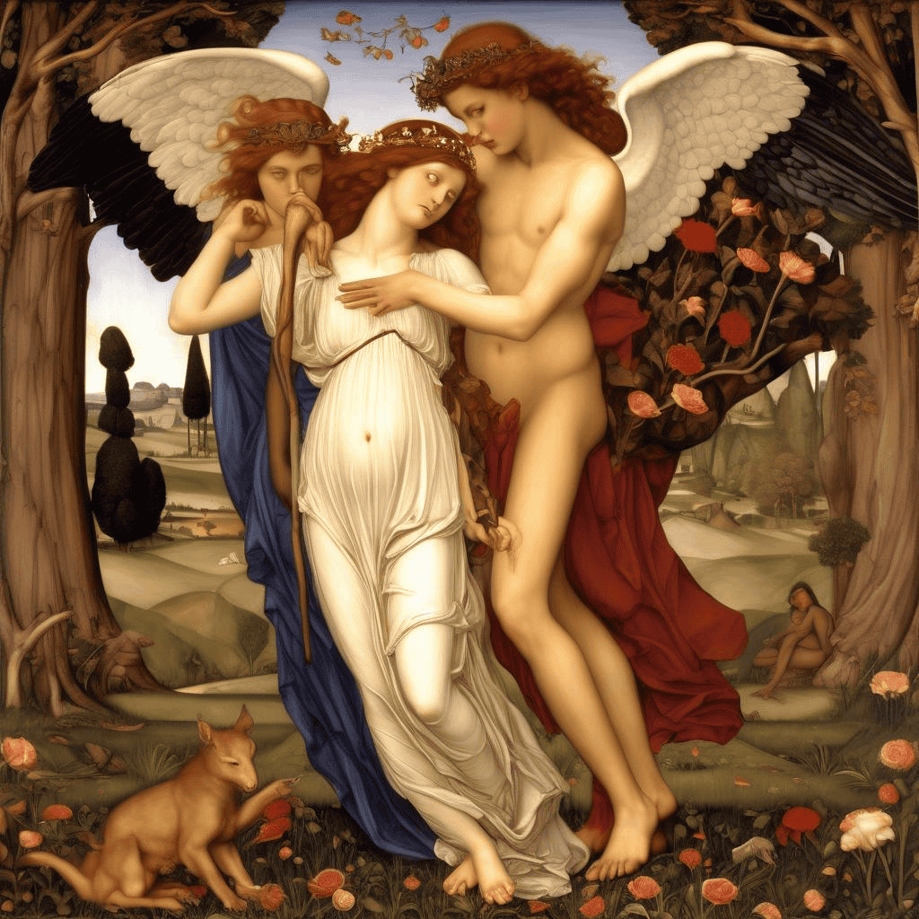 Cupid and Psyche – John Roddam Spencer Stanhope