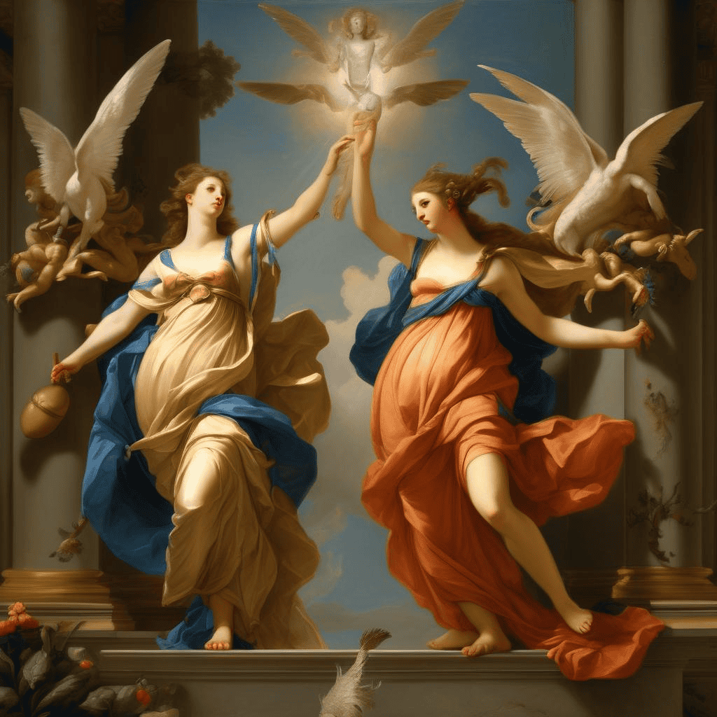 Clio, Euterpe and Thalia – Eustache Le Sueur