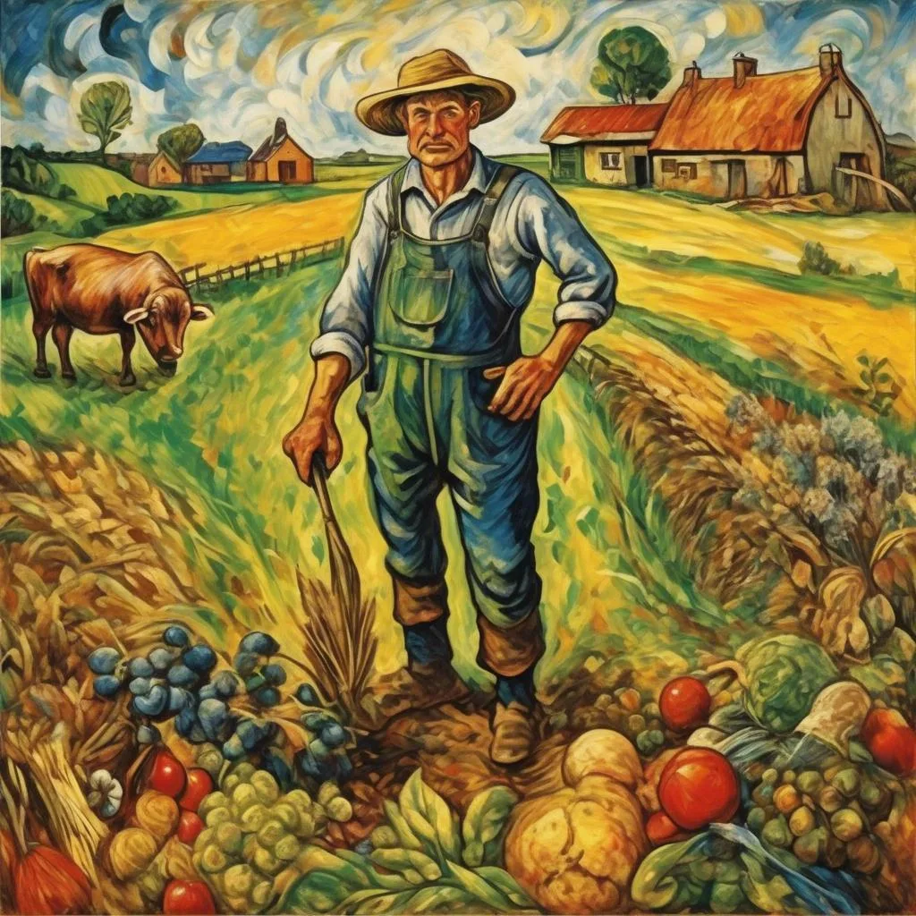A farmer – David Burliuk