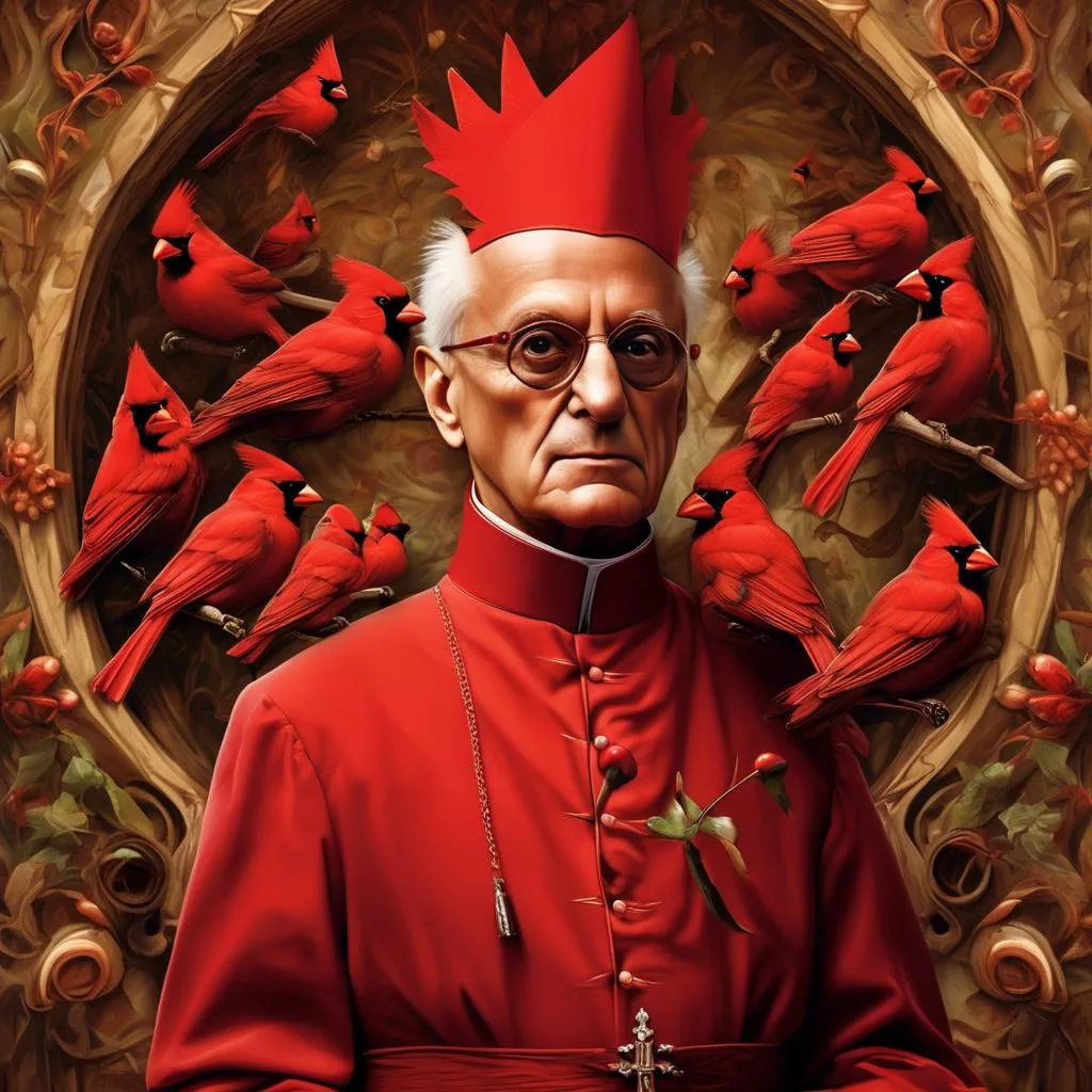 A Cardinal with His Attendants – Angelo Zoffoli