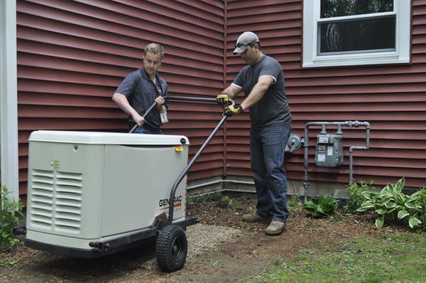 a whole home generator installation