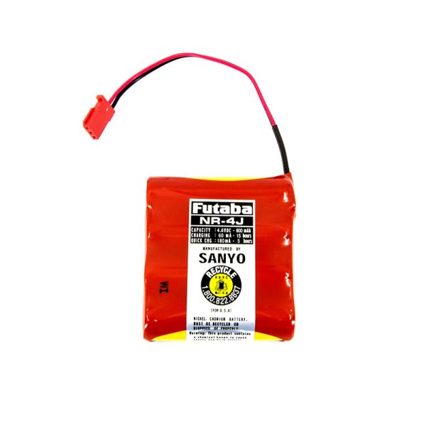 4-Cell 600 mAh Receiver Battery (Flat)