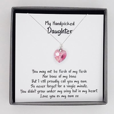 To My Handpicked Daughter - A Necklace of Love from the Heart