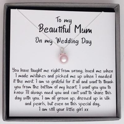 To My Beautiful Mum - A Necklace of Gratitude on My Wedding Day