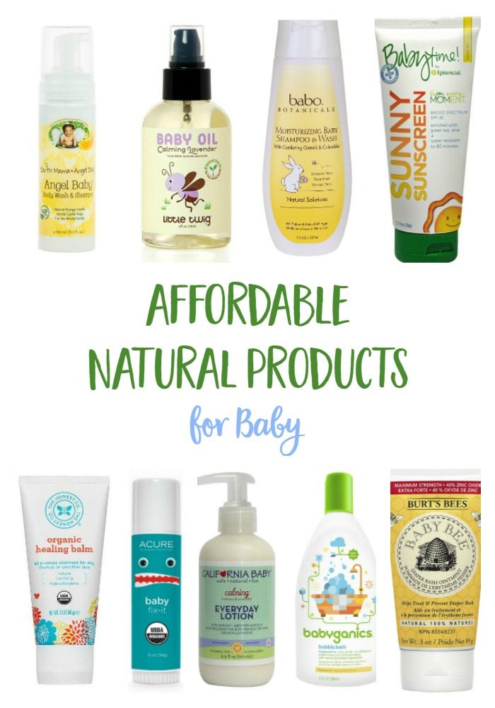 Organic baby skincare products