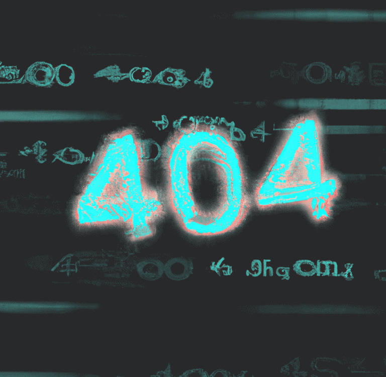 404 error in breakdance - digital art