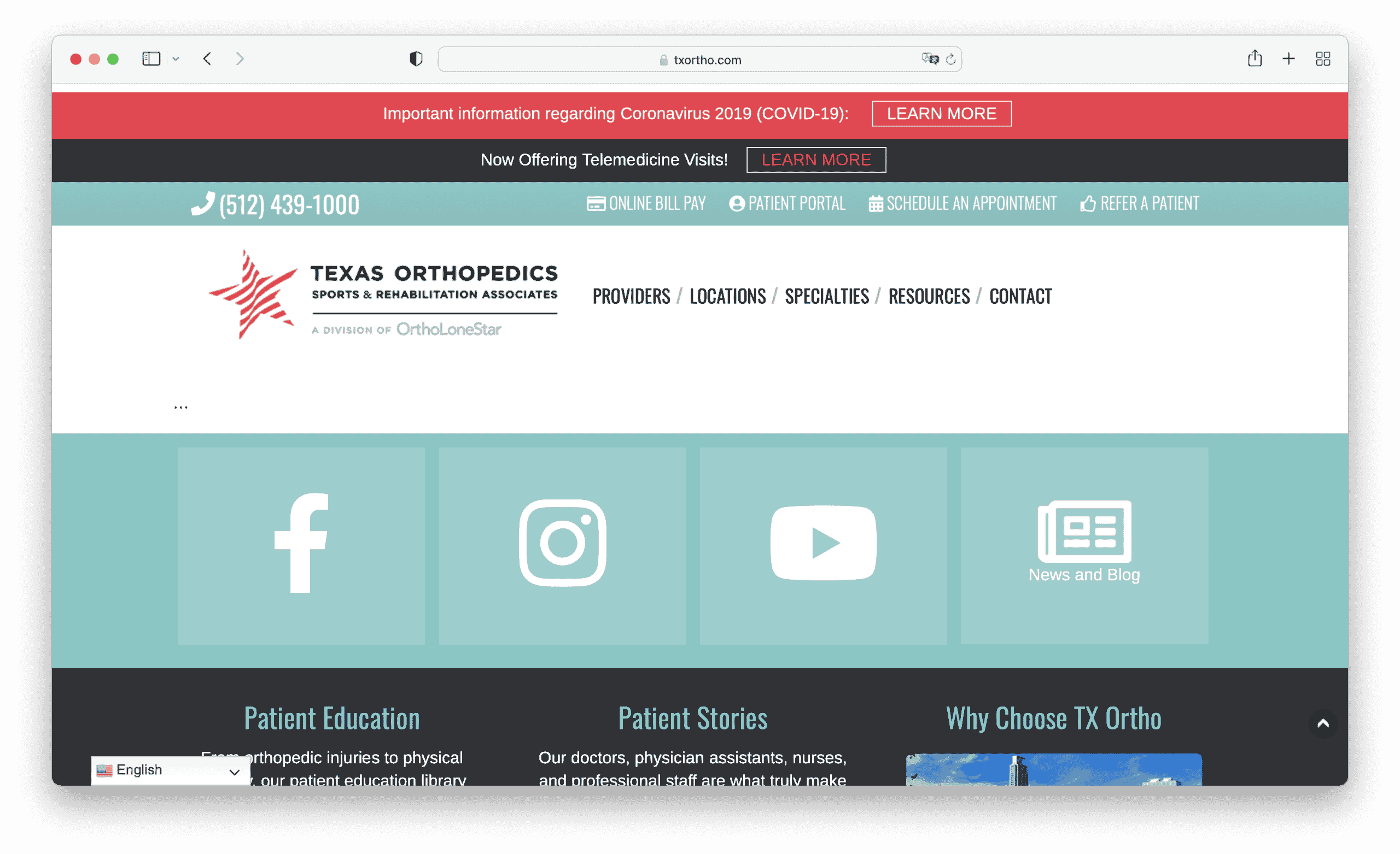 txortho.com 404 page