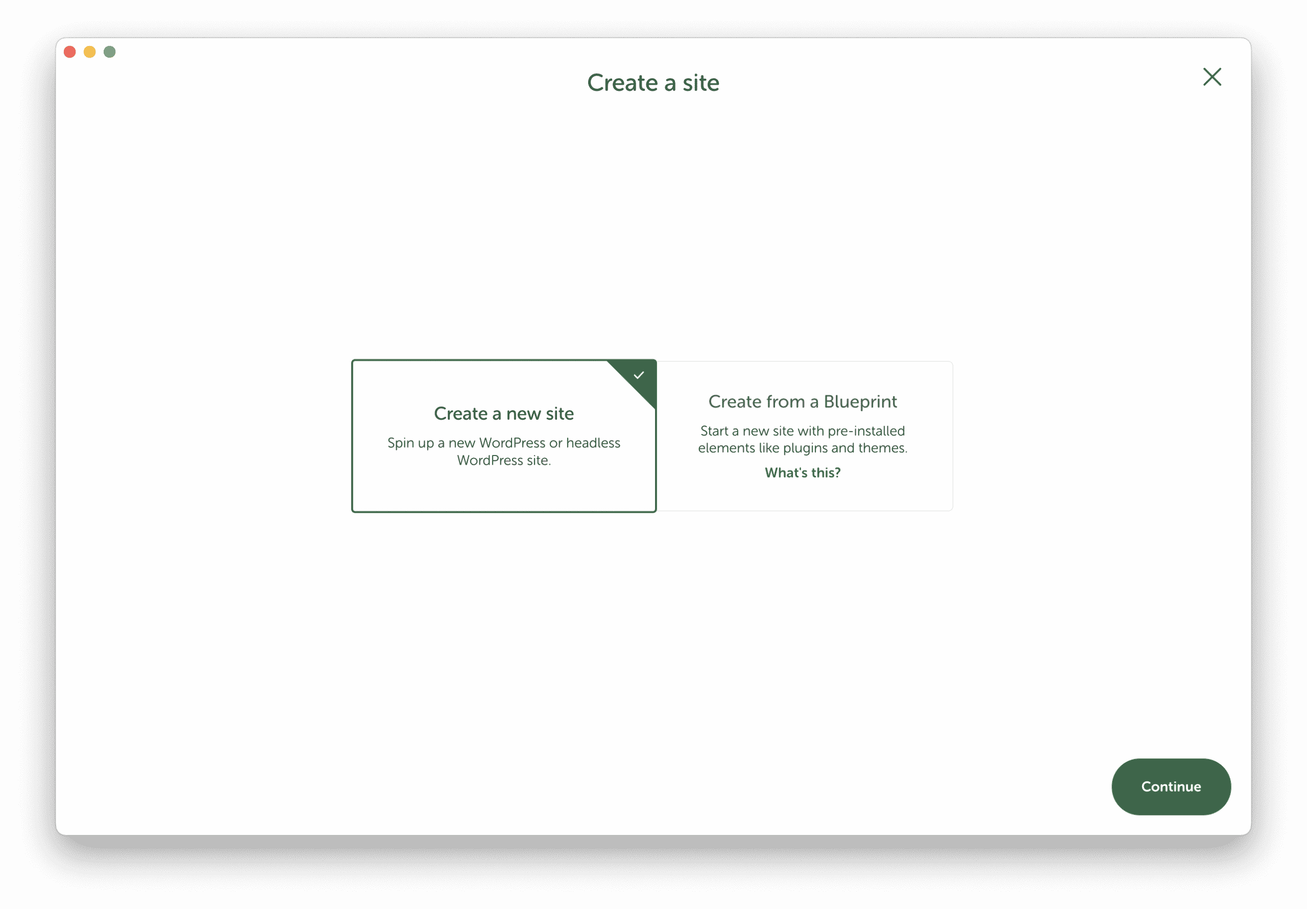 create a wordpress website with local