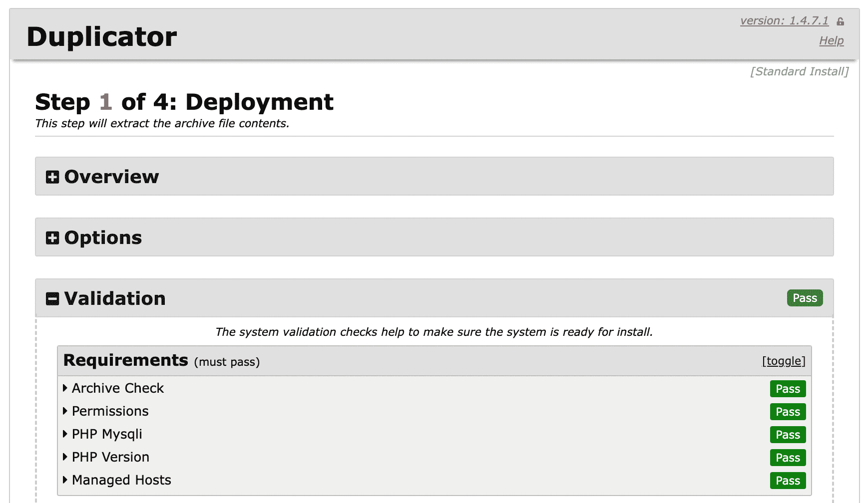 migrating a wordpress website using duplicator