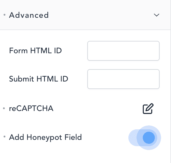 honeypot field in breakdance builder