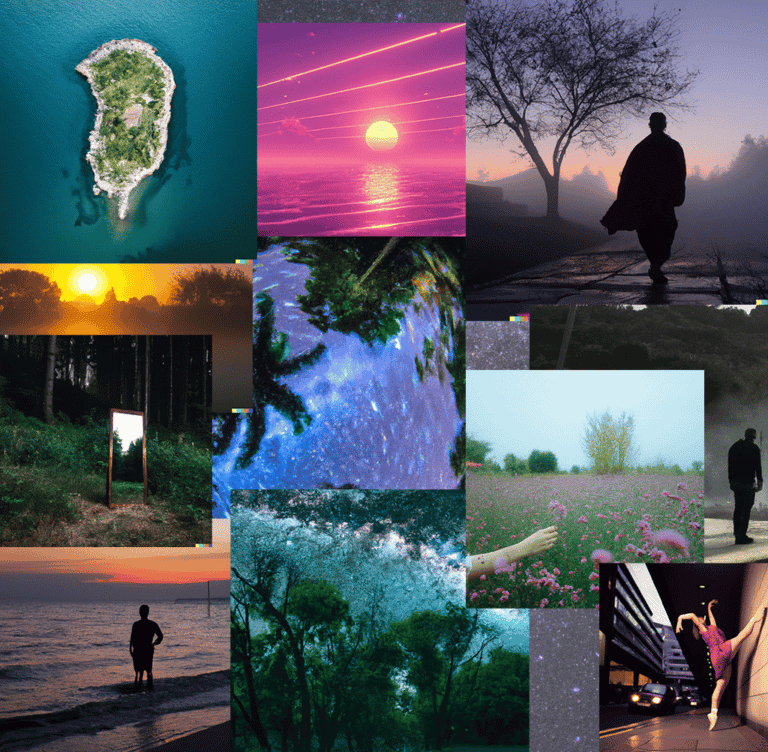 image collage created with dall-e 2