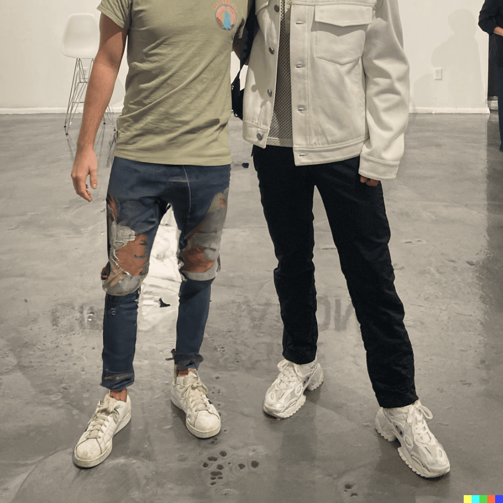dalle2 image with prompt: blue designer jeans