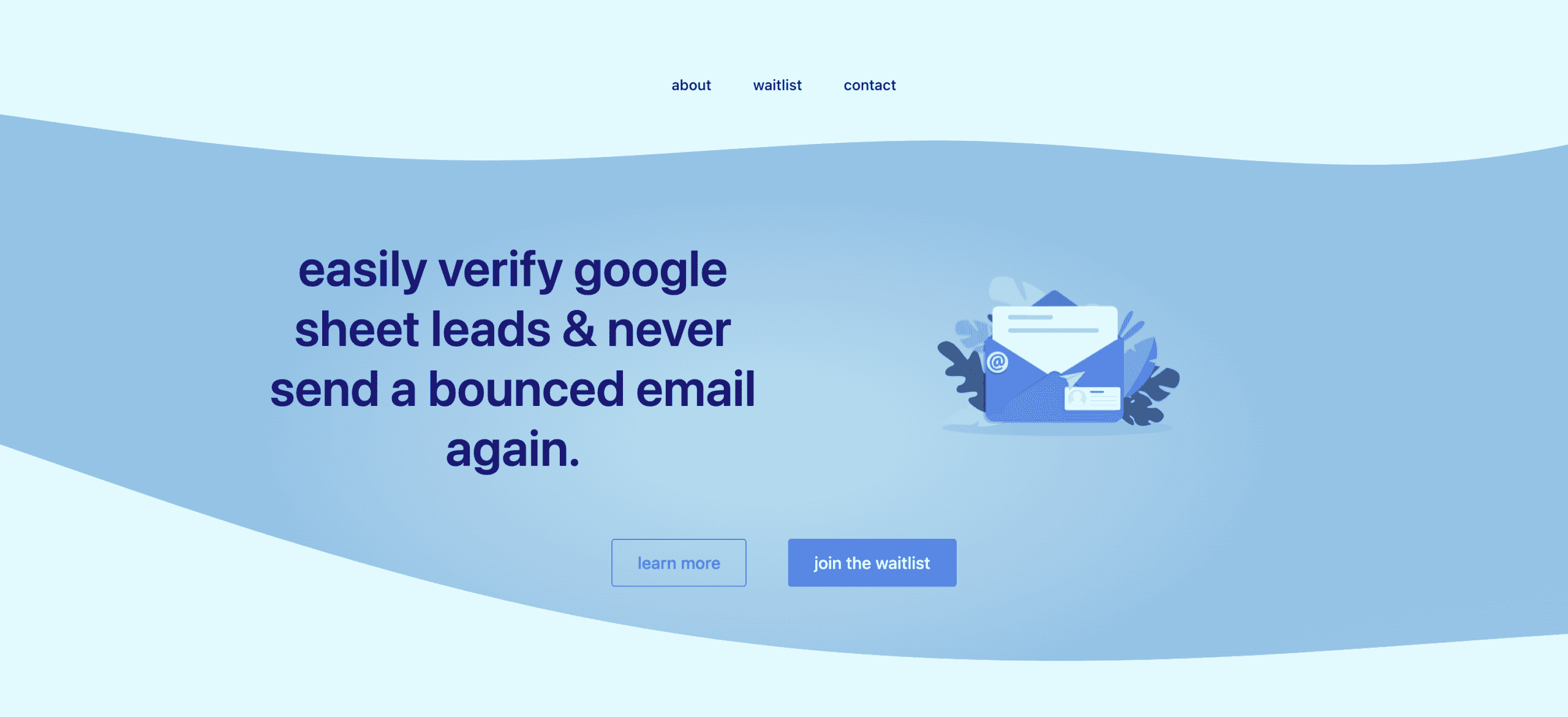 a simple landing page built with breakdance builder