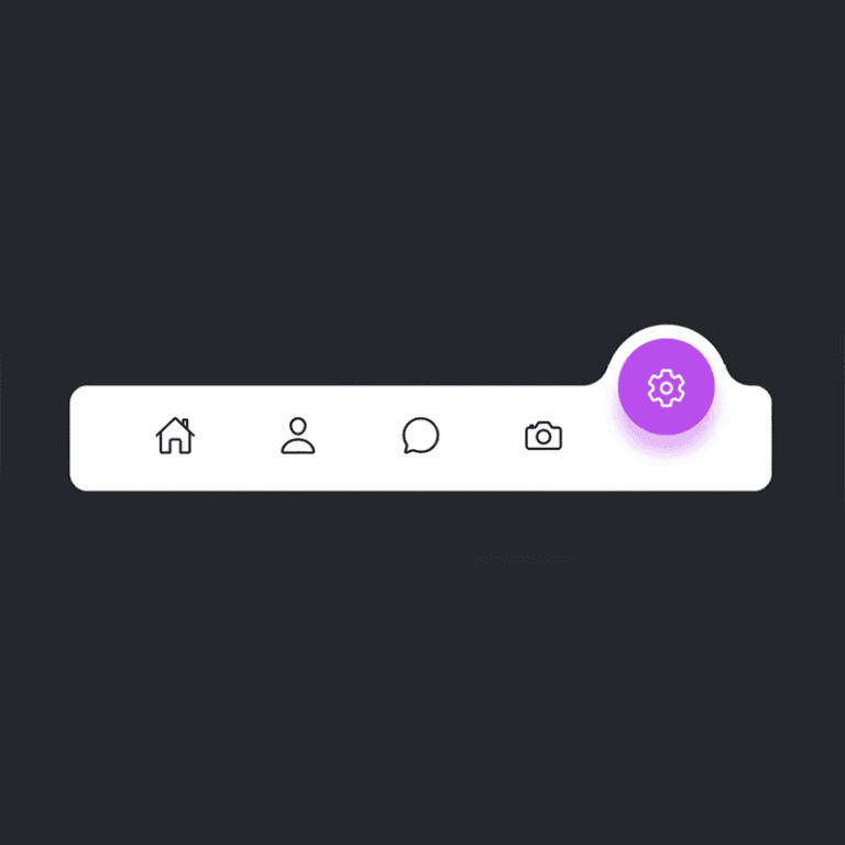 cool navigation bar with css in breakdance builder